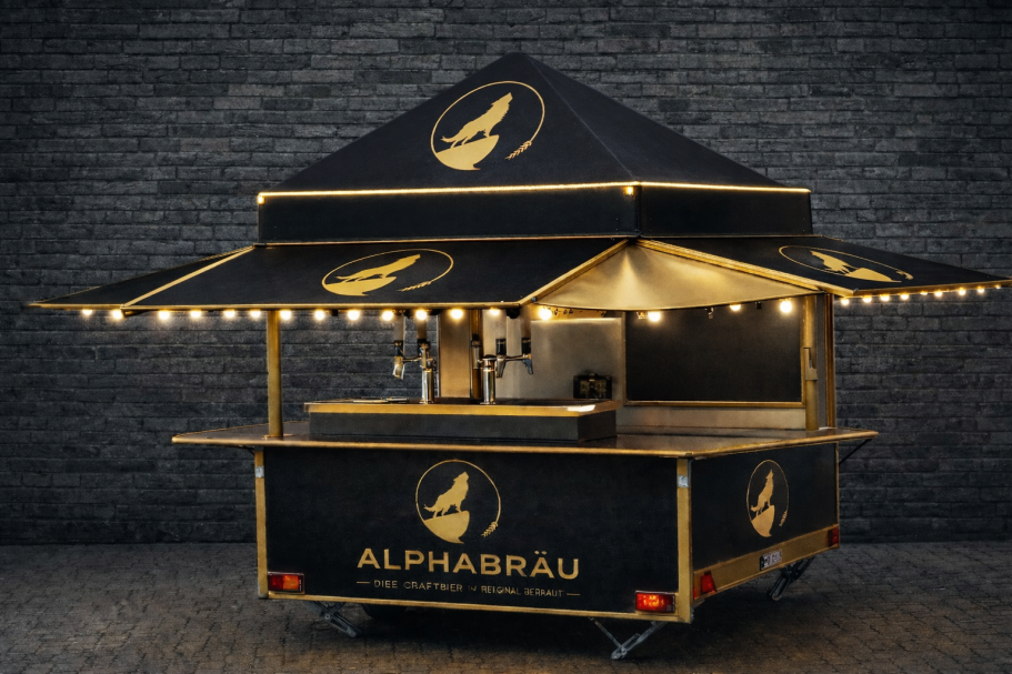Bierwagen mieten Bretten | Alphabräu Bierwagen Alphabräu beim Event in Bretten – Bierwagen mieten für Hochzeiten und Firmenevents